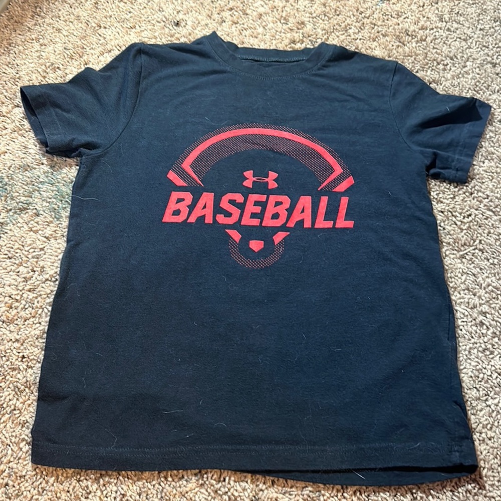 Baseball under armor tee